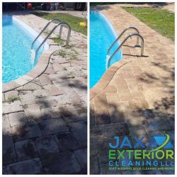 pool pavers before and after